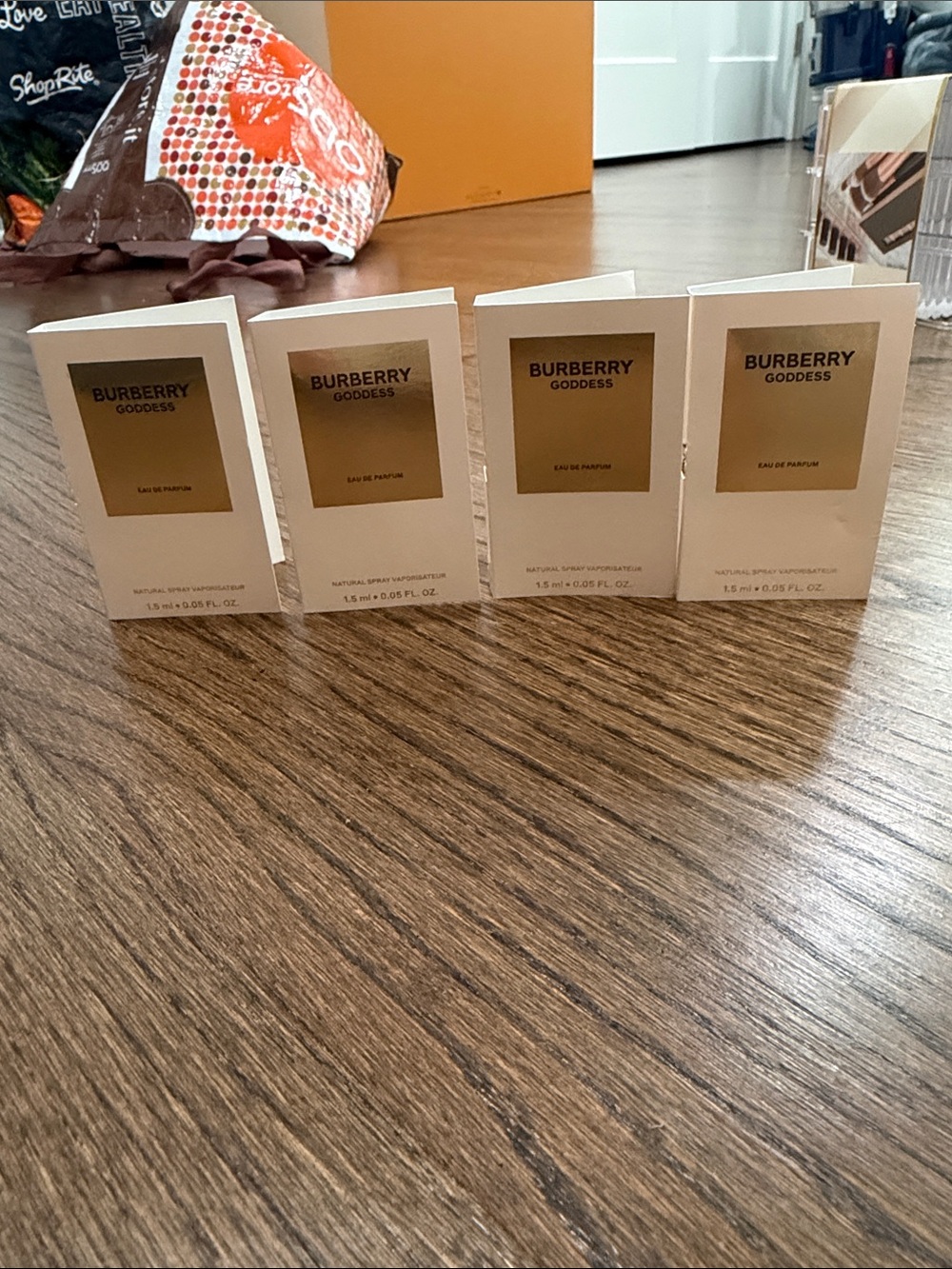 Burberry Goddess samples- set of 4